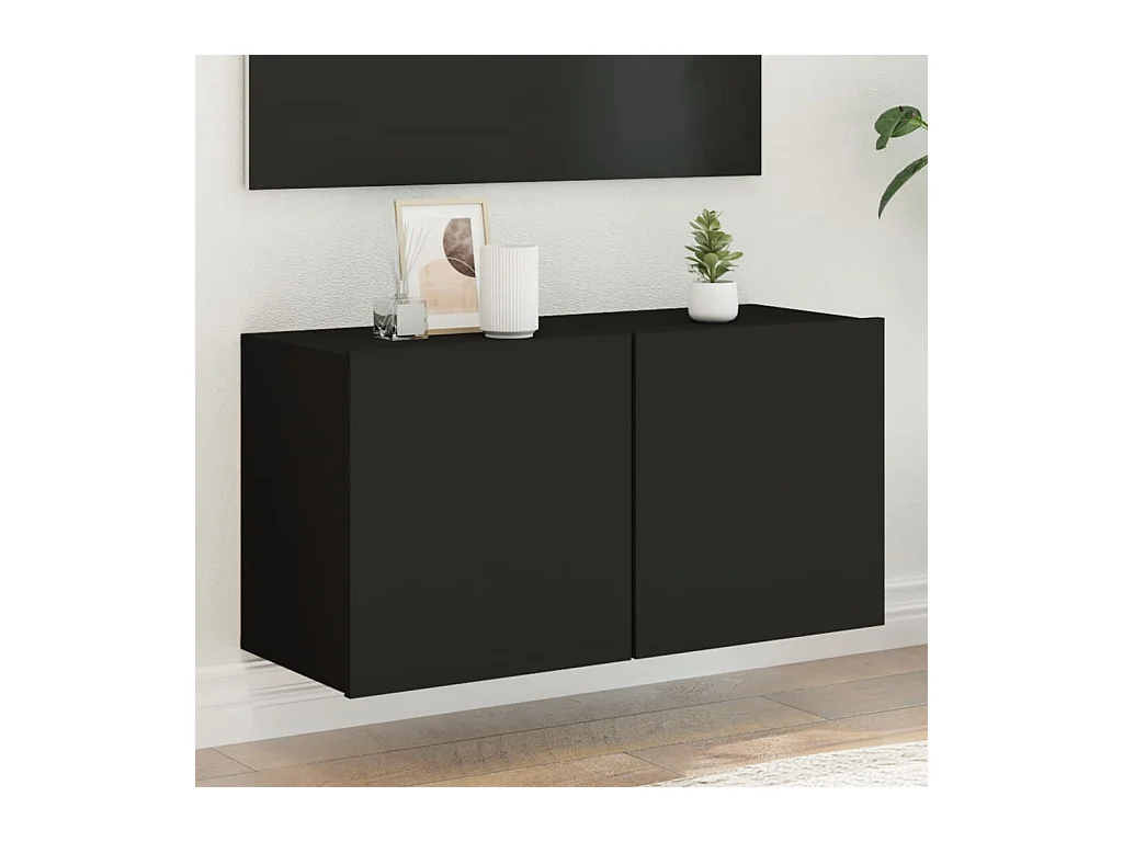 Tv-meubel wandgemonteerd 80x30x41 cm zwart NL740782