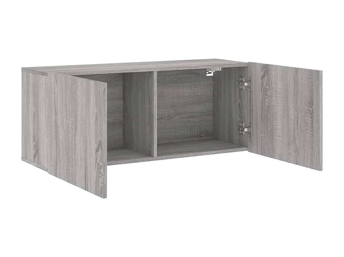 Meuble TV mural sonoma gris 100x30x41 cm WET8228