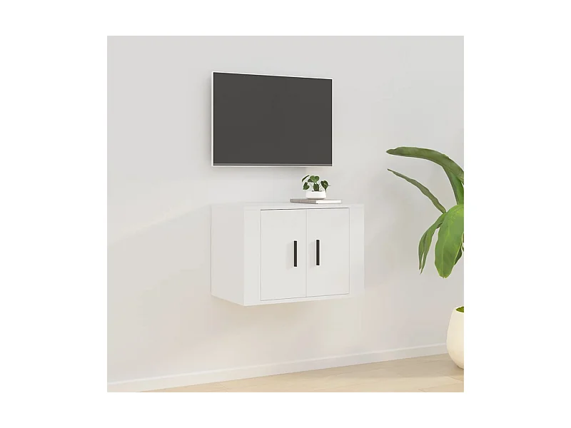 TV-Wandschrank,TV-Hängeschrank Weiß 57x34,5x40 cm -gkd107191