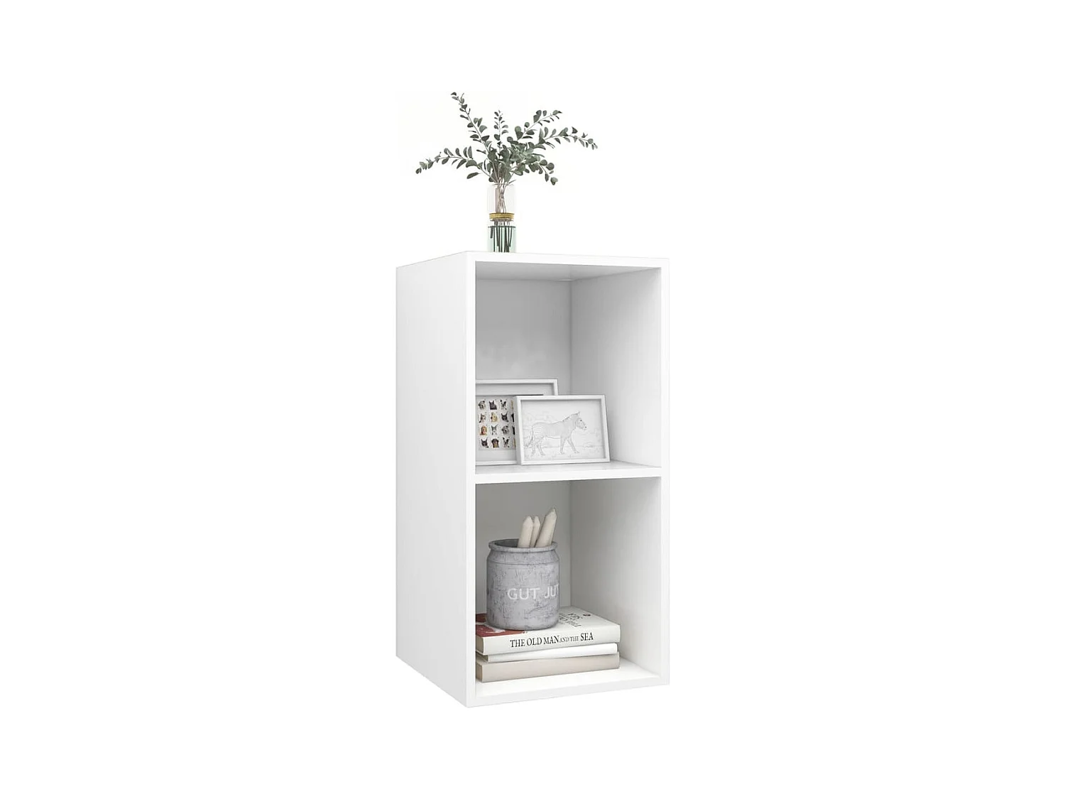 TV-Wandschrank,TV-Hängeschrank Weiß 37x37x72 cm Holzwerkstoff -gkd186470