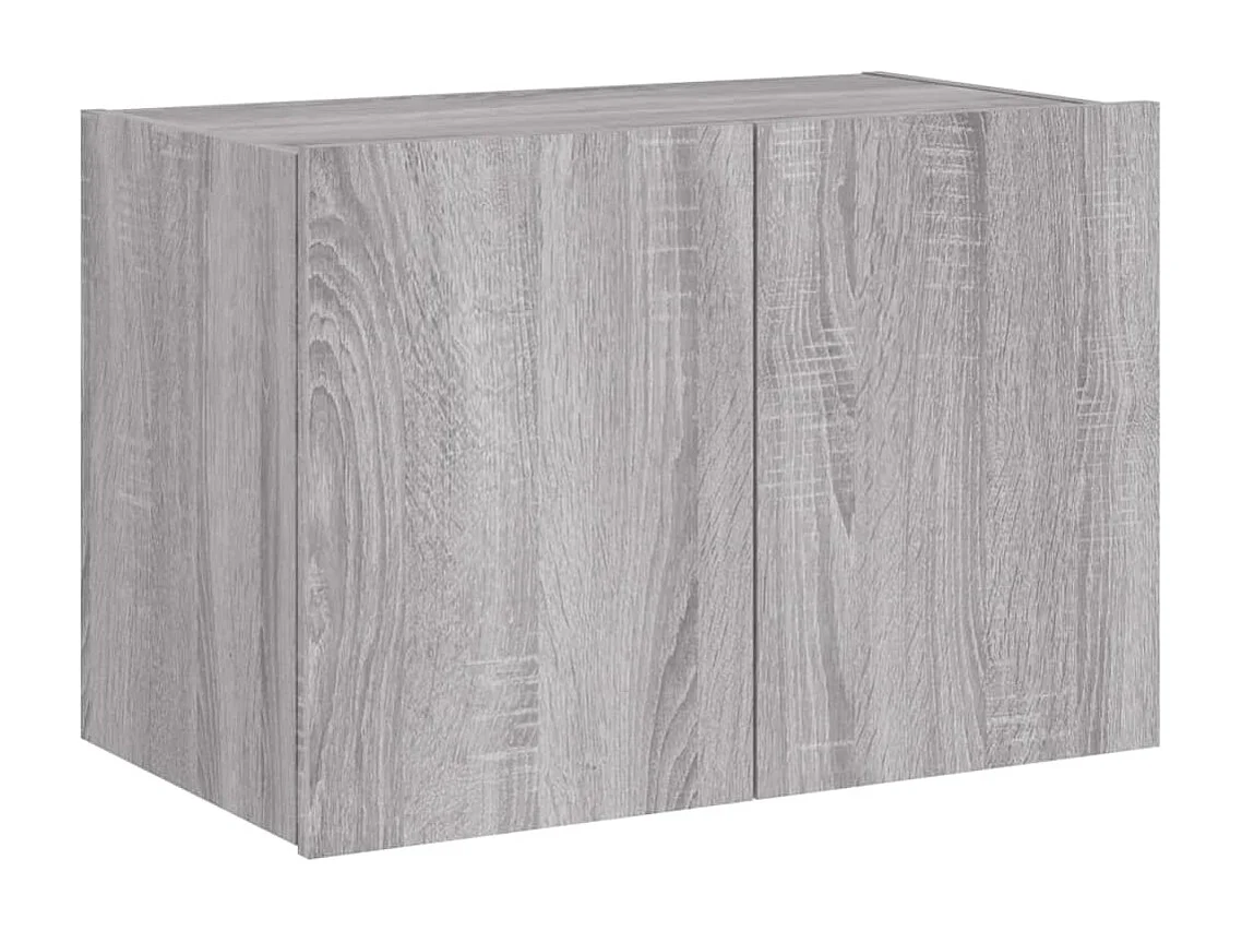 TV-Wandschrank,TV-Hängeschrank mit LED-Leuchten Grau Sonoma 60x35x41 cm -gkd976512