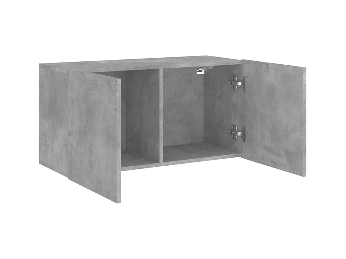 Tv-meubel wandgemonteerd 80x30x41 cm betongrijs NL693153