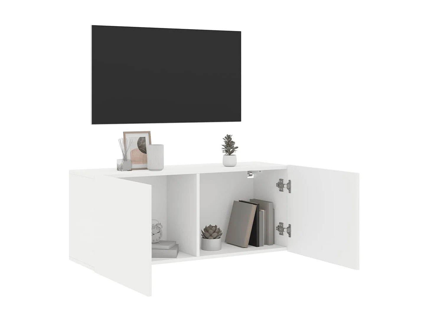 Móvel de parede para TV 100x30x41 cm branco PT401967