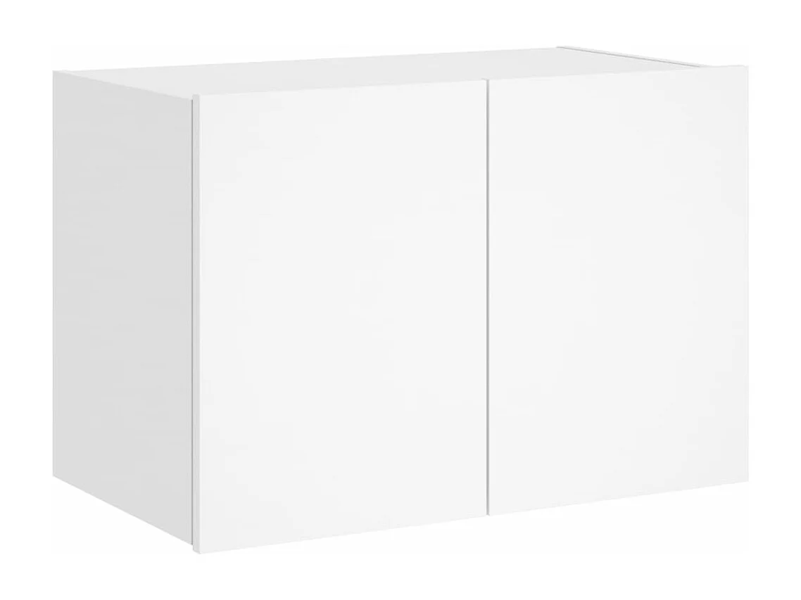 TV-Wandschrank,TV-Hängeschrank mit LED-Leuchten Weiß 60x35x41 cm -gkd492412
