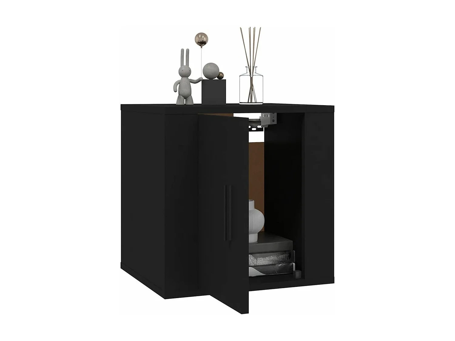 Meuble TV mural Noir 40x34,5x40 cm WET9922