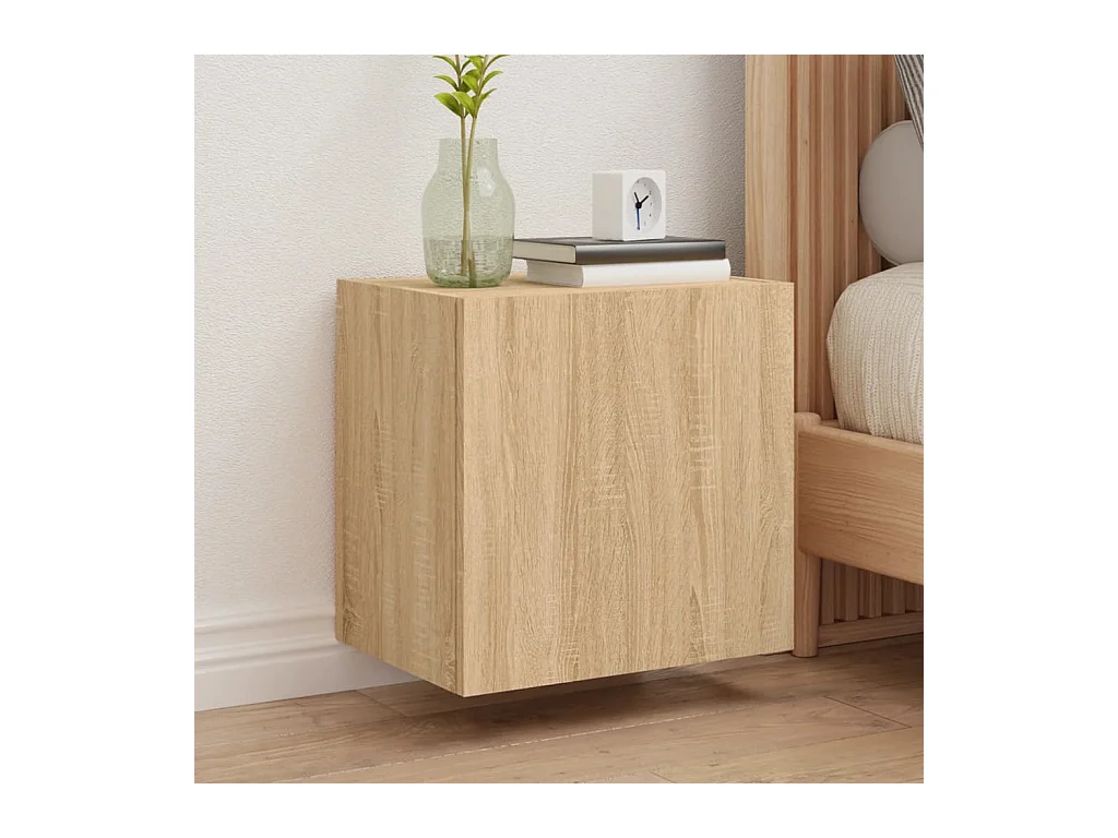 Meuble TV mural chêne sonoma 40,5x30x40 cm bois d'ingénierie WET3308