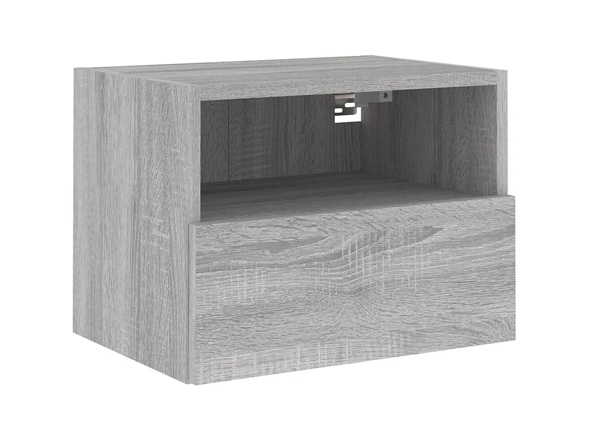 Tv-wandmeubel 40x30x30 cm bewerkt hout grijs sonoma NL701709