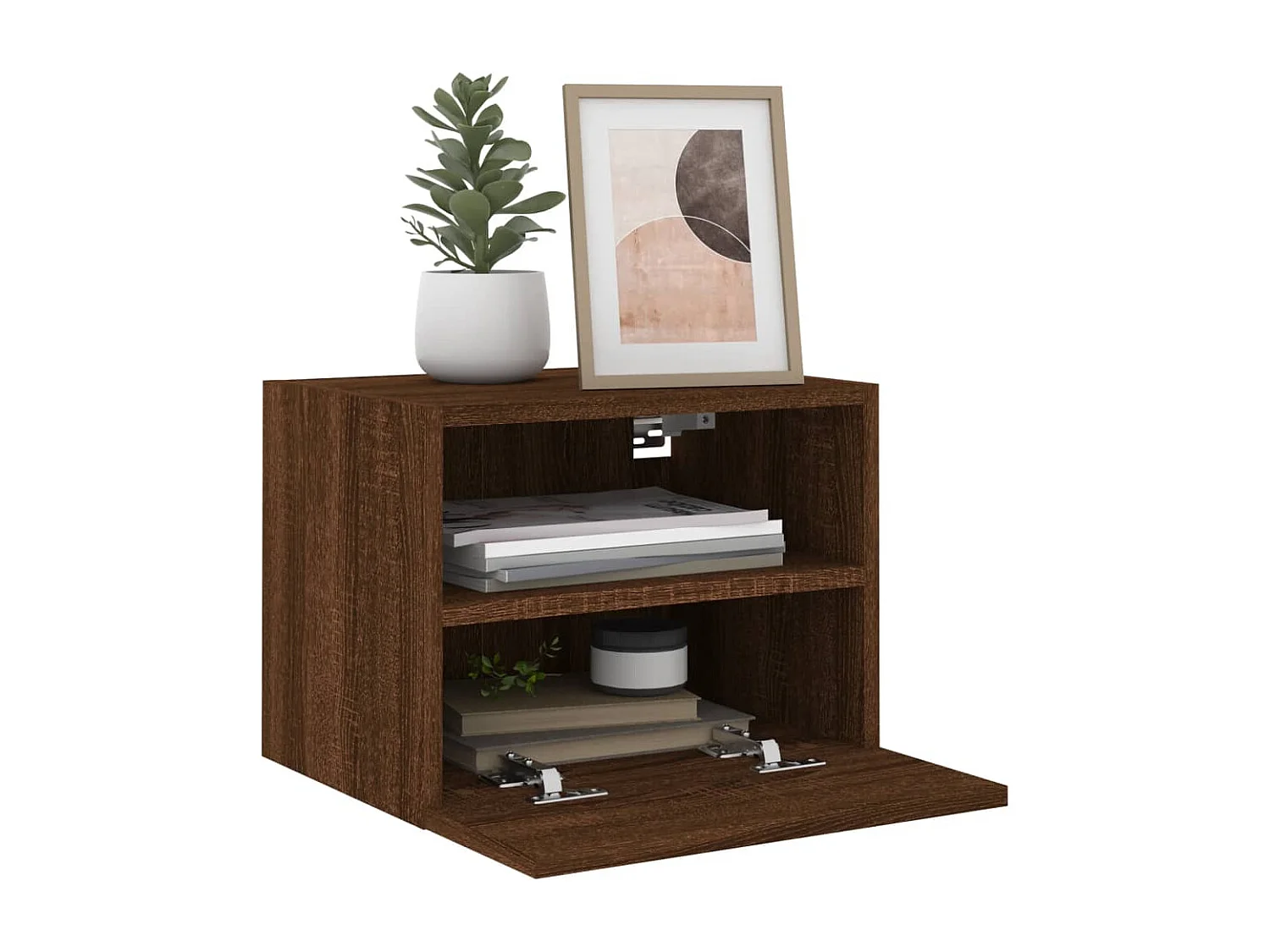 TV-Wandschrank,TV-Hängeschrank Braun Eiche-Optik 40x30x30 cm Holzwerkstoff -gkd918833