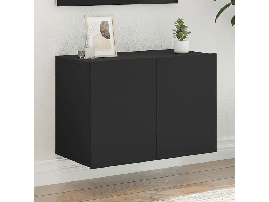 TV-Wandschrank,TV-Hängeschrank Schwarz 60x30x41 cm -gkd837185
