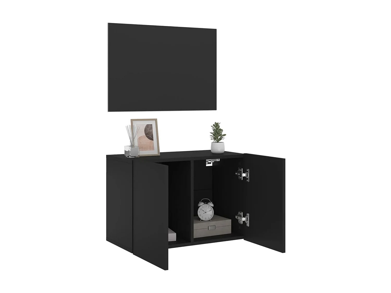 TV-Wandschrank,TV-Hängeschrank Schwarz 60x30x41 cm -gkd837185