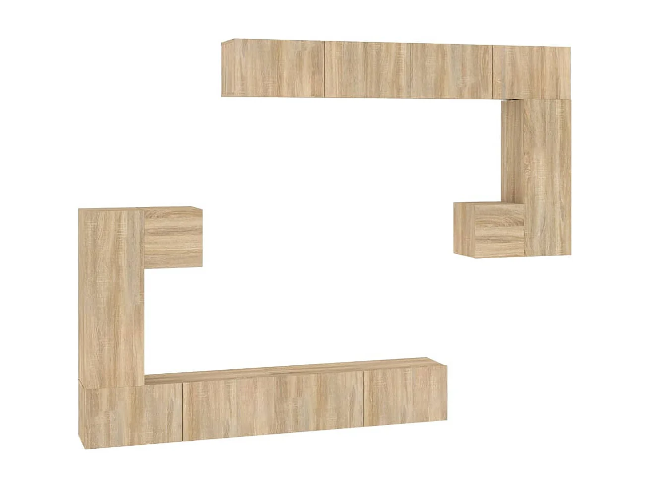 TV-Wandschrank,TV-Hängeschrank Sonoma-Eiche Holzwerkstoff -gkd624373