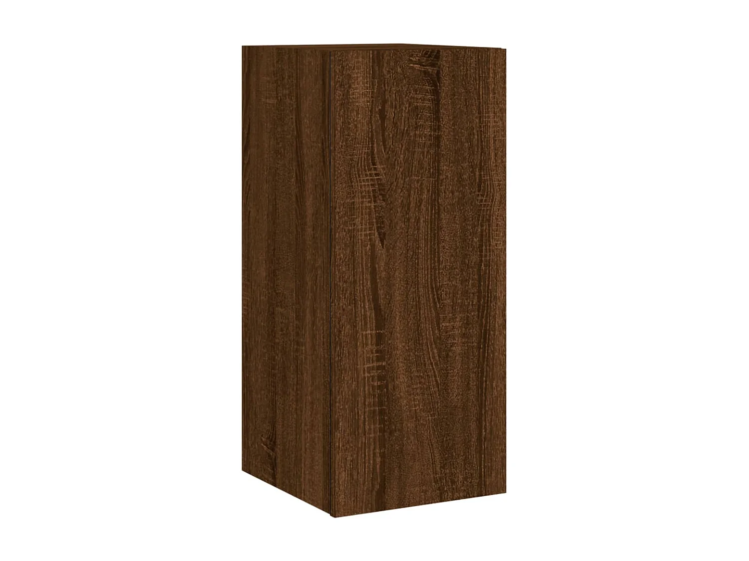 TV-Wandschrank,TV-Hängeschrank mit LED-Leuchten Braun Eichen-Optik 30,5x35x70cm -gkd298480