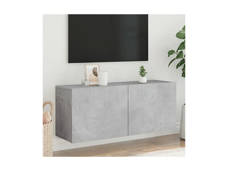 TV-Wandschrank,TV-Hängeschrank Betongrau 100x30x41 cm -gkd619781