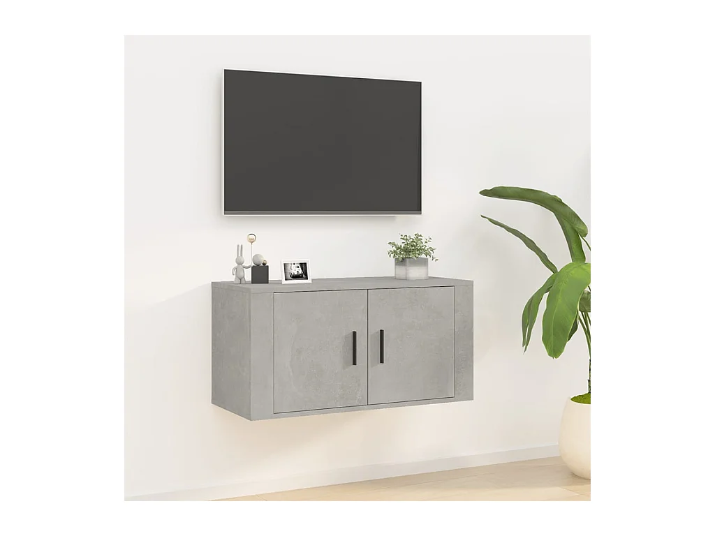 Tv-wandmeubel 80x34,5x40 cm betongrijs NL232005