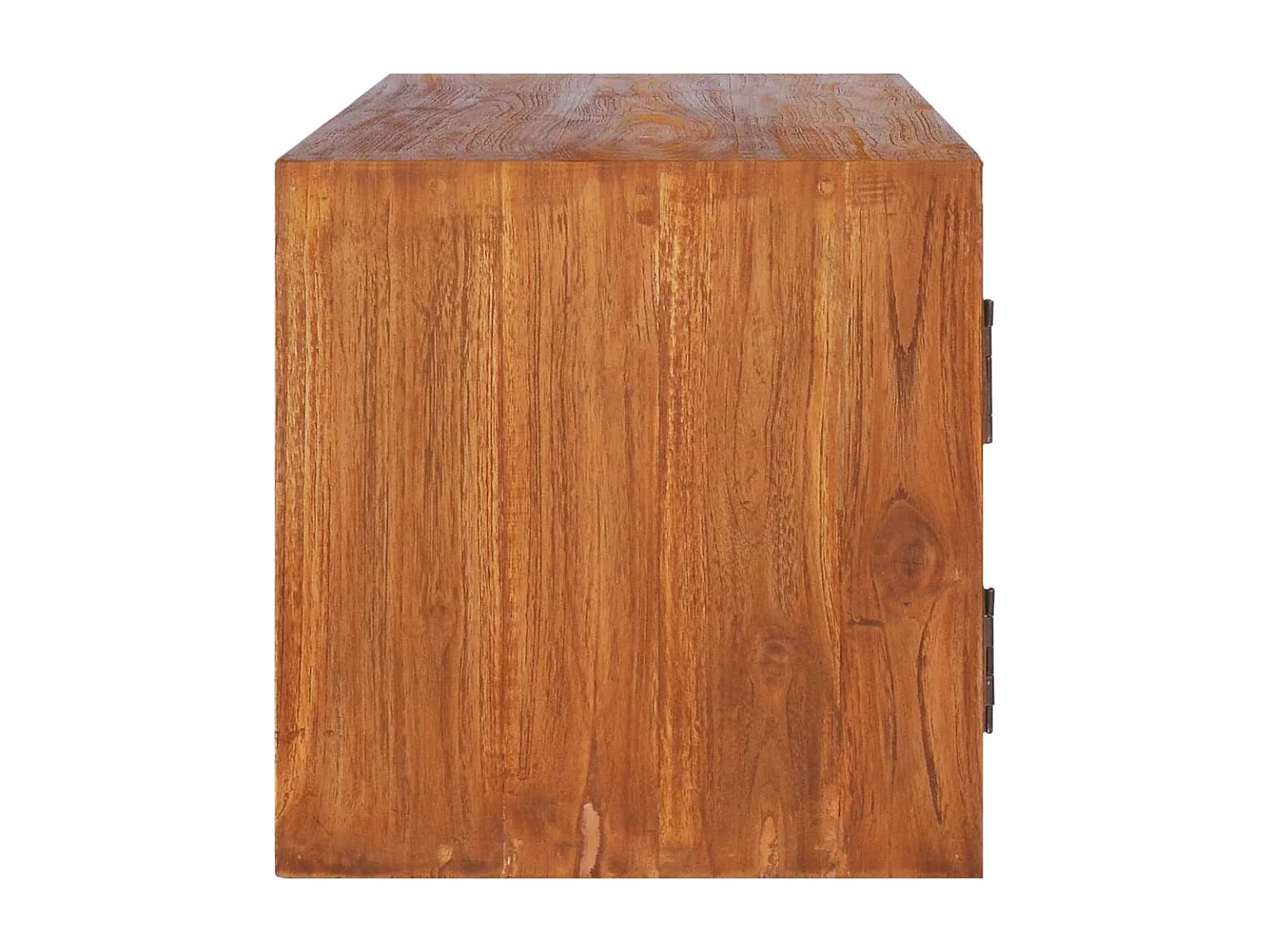 Mueble TV de pared madera maciza de teca 90x30x30 cm ES71391