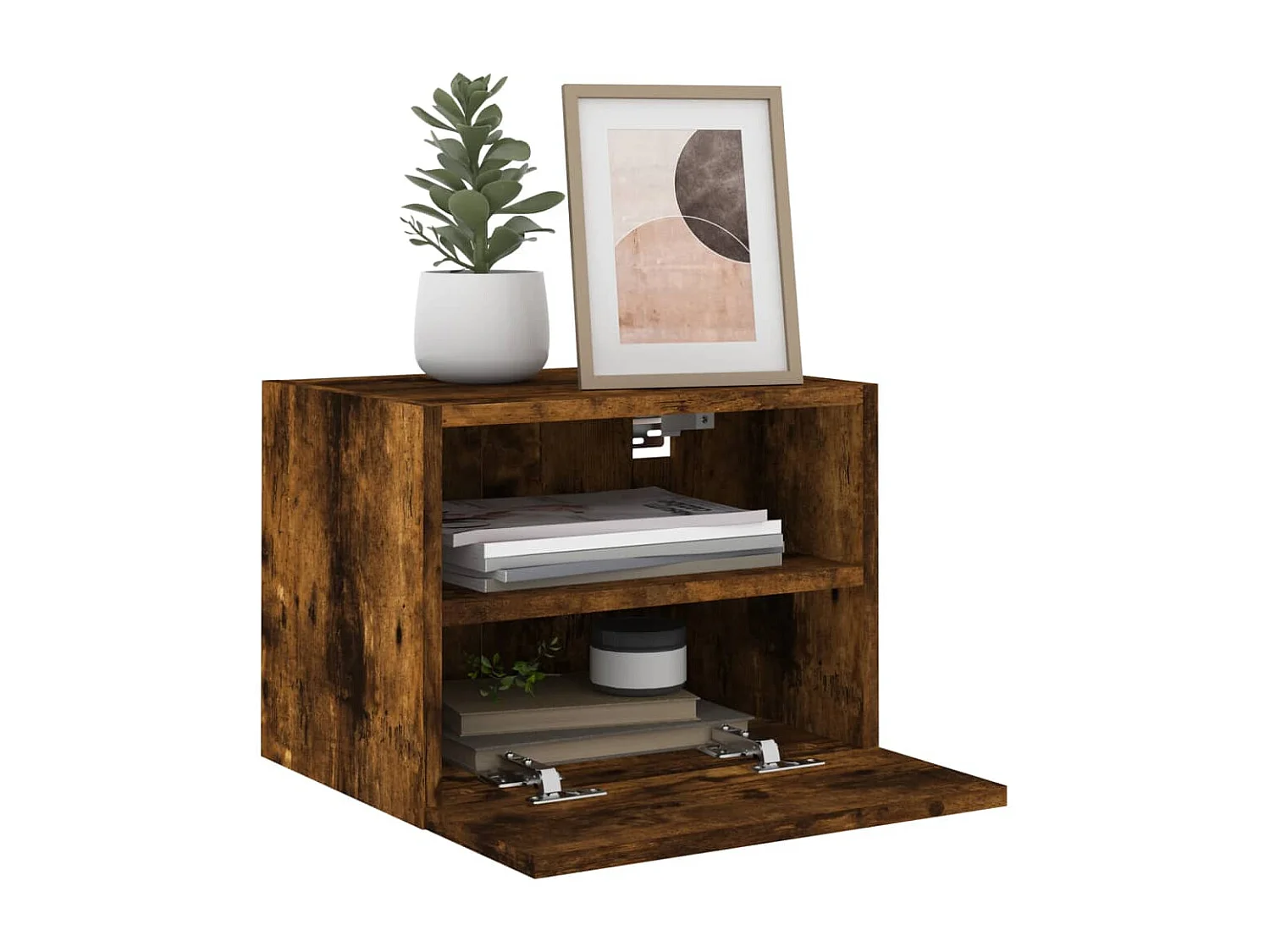 TV-Wandschrank,TV-Hängeschrank Räuchereiche 40x30x30 cm Holzwerkstoff -gkd540688