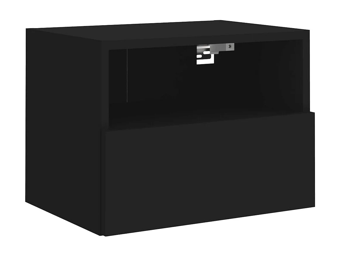 TV-Wandschrank,TV-Hängeschrank Schwarz 40x30x30 cm Holzwerkstoff -gkd543013