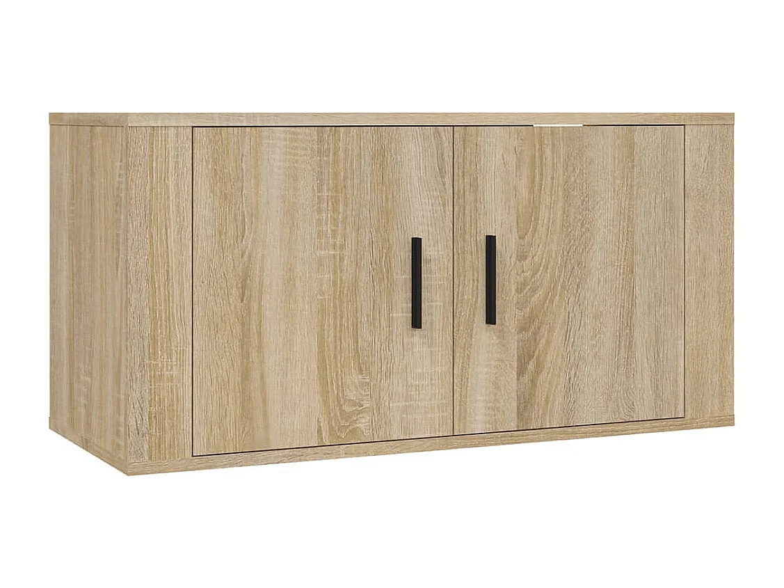Mueble TV de pared roble Sonoma 80x34,5x40 cm ES70671