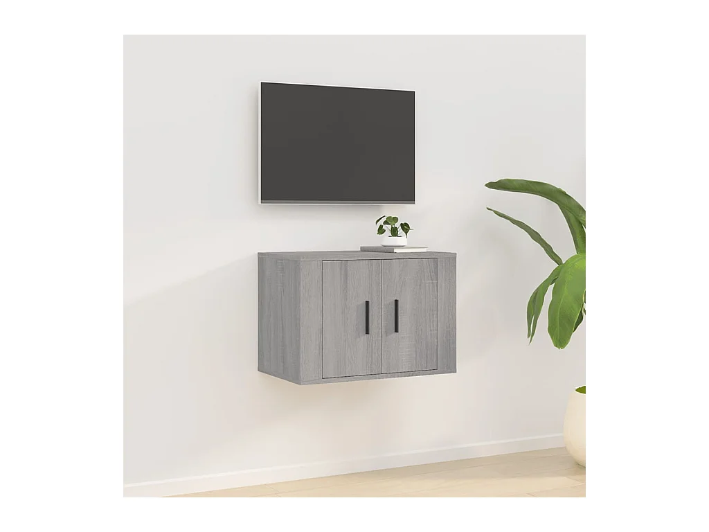 Meuble TV mural Sonoma gris 57x34,5x40 cm WET3843