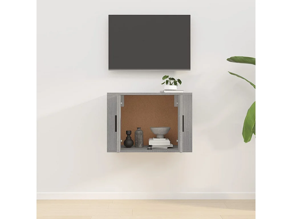 Meuble TV mural Sonoma gris 57x34,5x40 cm WET3843