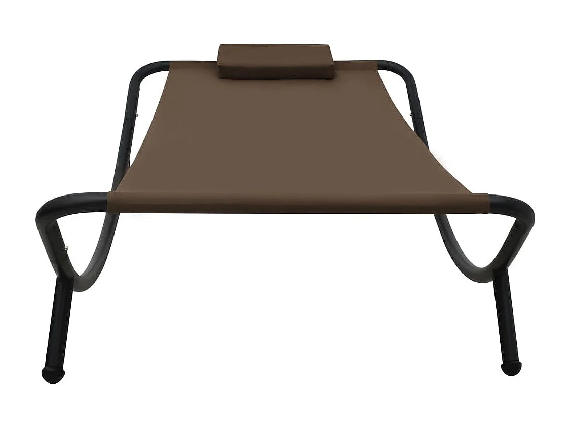 Tuinbed 200x90 cm staal bruin NL268609