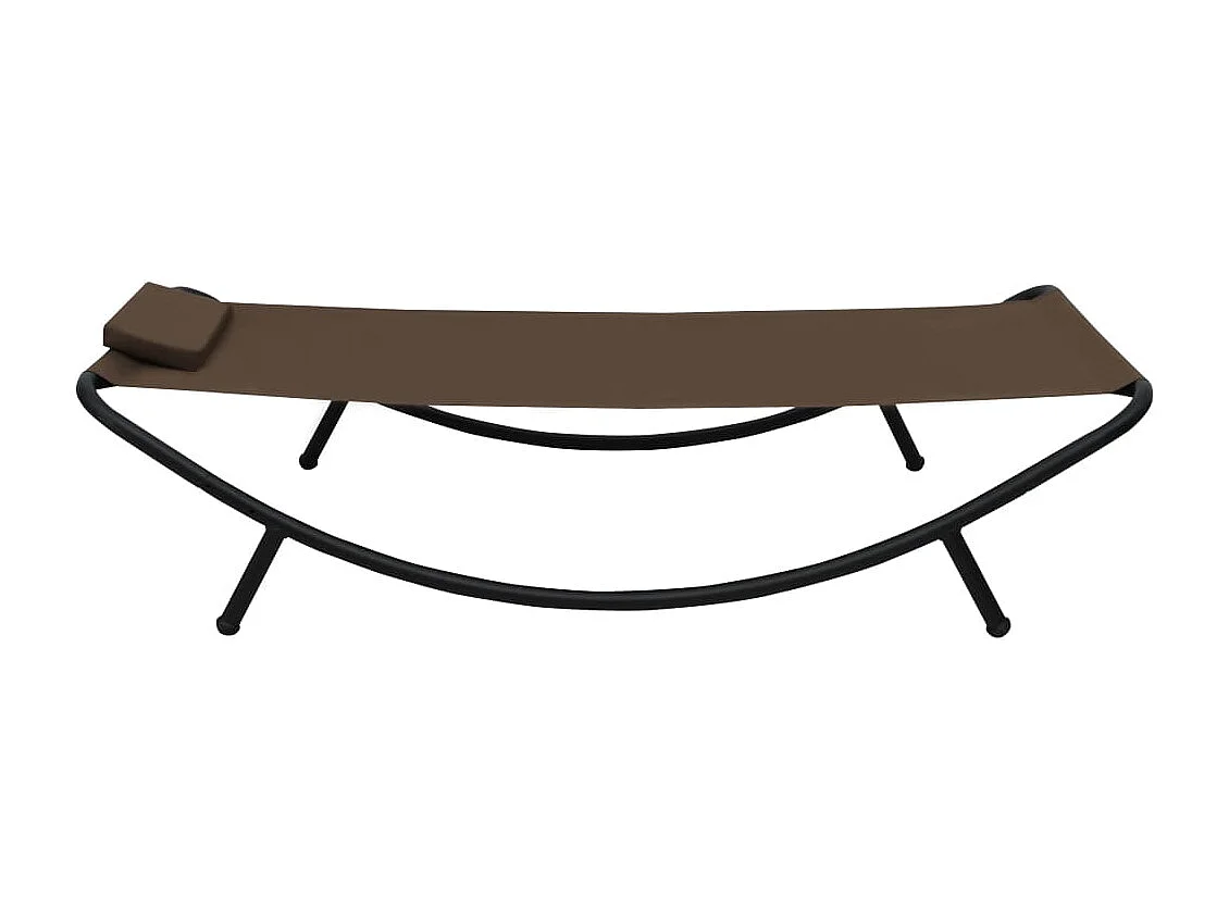 Tuinbed 200x90 cm staal bruin NL268609