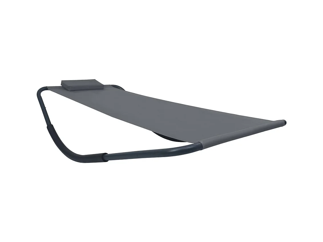 Tuinbed 200x90 cm staal grijs NL721268