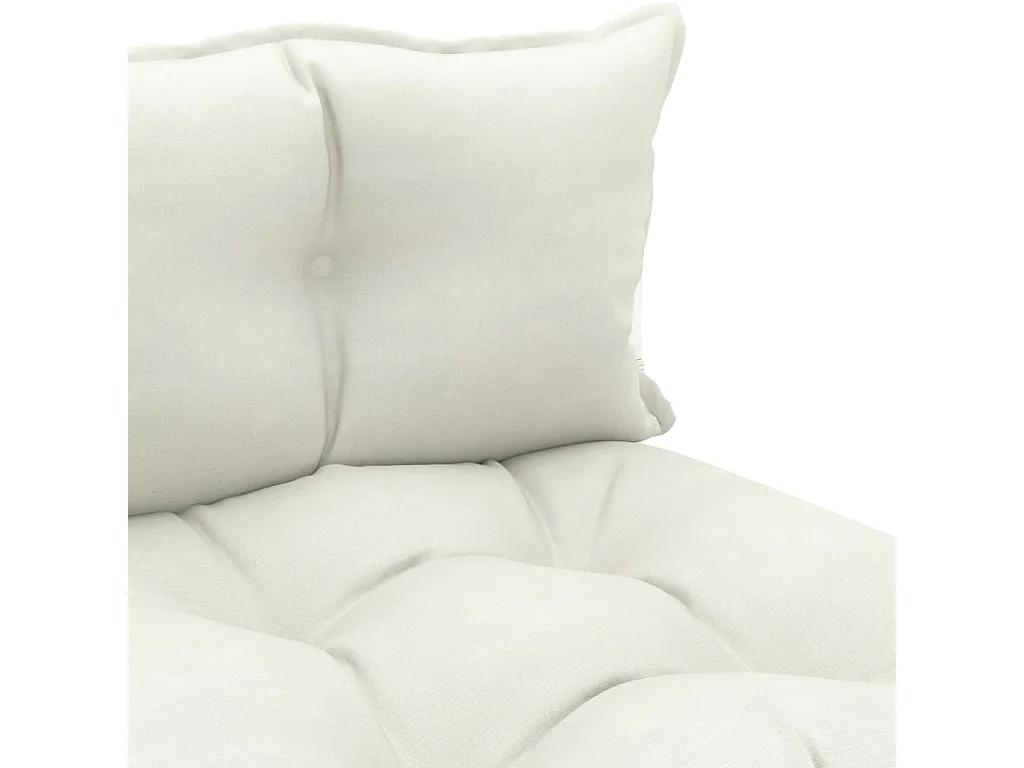 Canapé palette de milieu de jardin avec coussins beige Bois REO34477