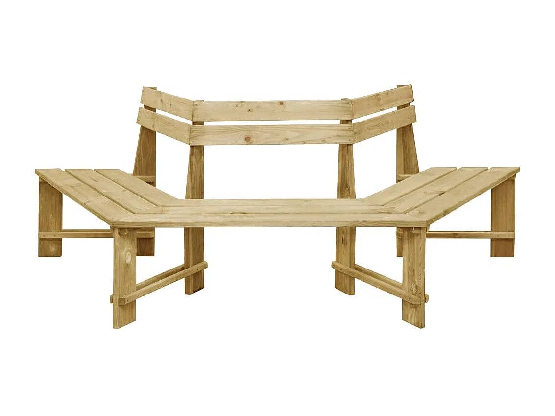 Banc de jardin 240 cm Bois de pin imprégné REO49318