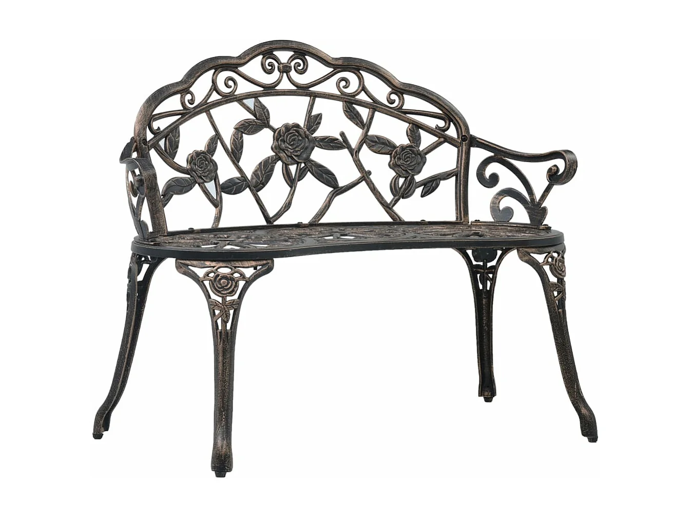 Banco de bistró aluminio fundido bronce 100 cm ES17246