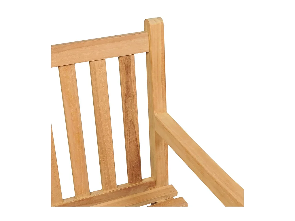 Banc de jardin 114 cm Bois de teck solide REO61415