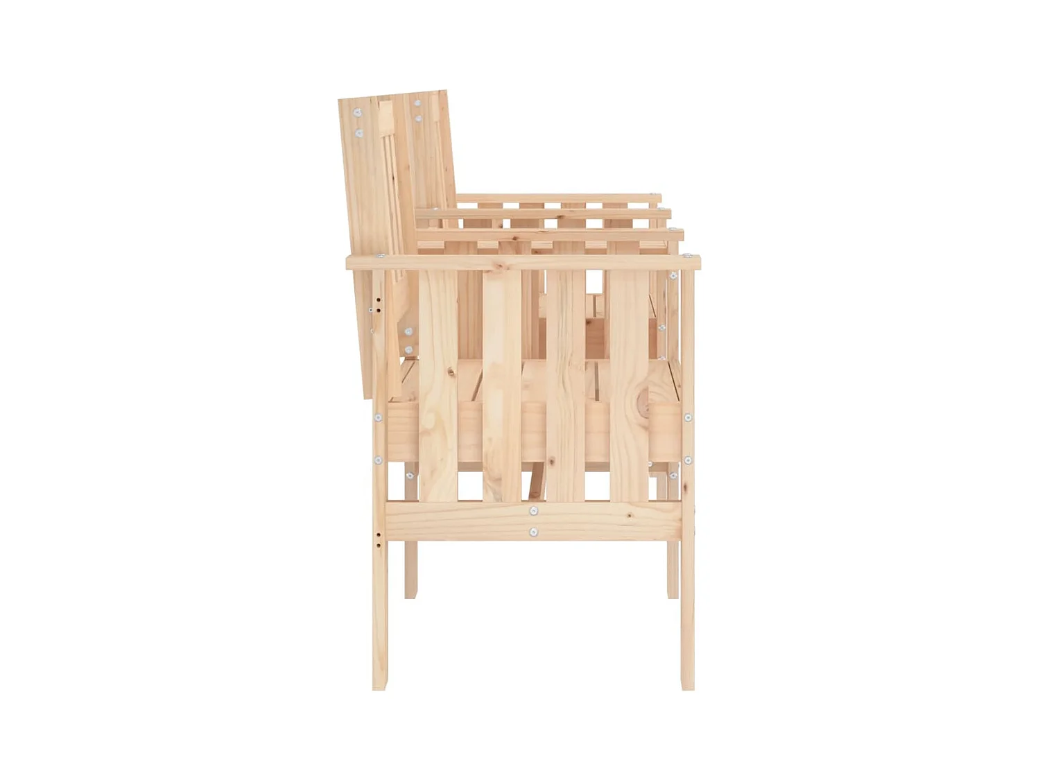 Banc de jardin avec table 2 places bois de pin massif REO43066