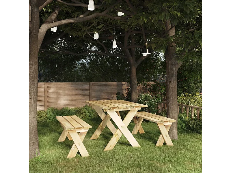 Banc de jardin 110 cm Bois de pin imprégné REO13496