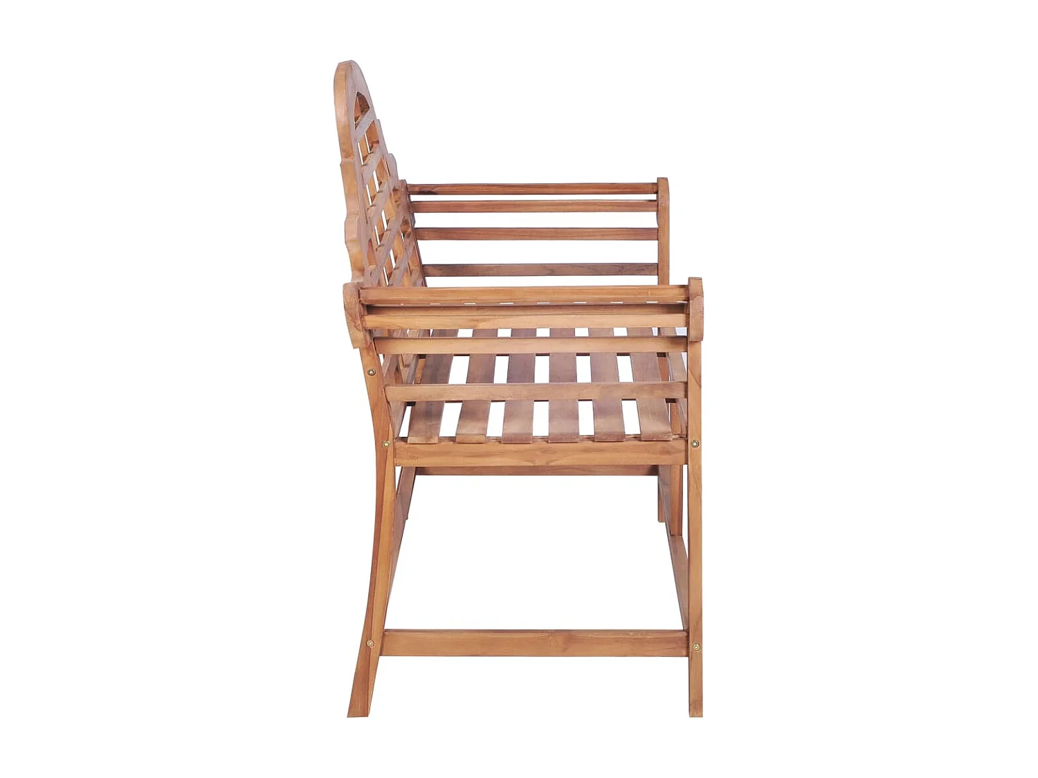 Tuinbank 127x58,5x92,5 cm massief teakhout NL137169