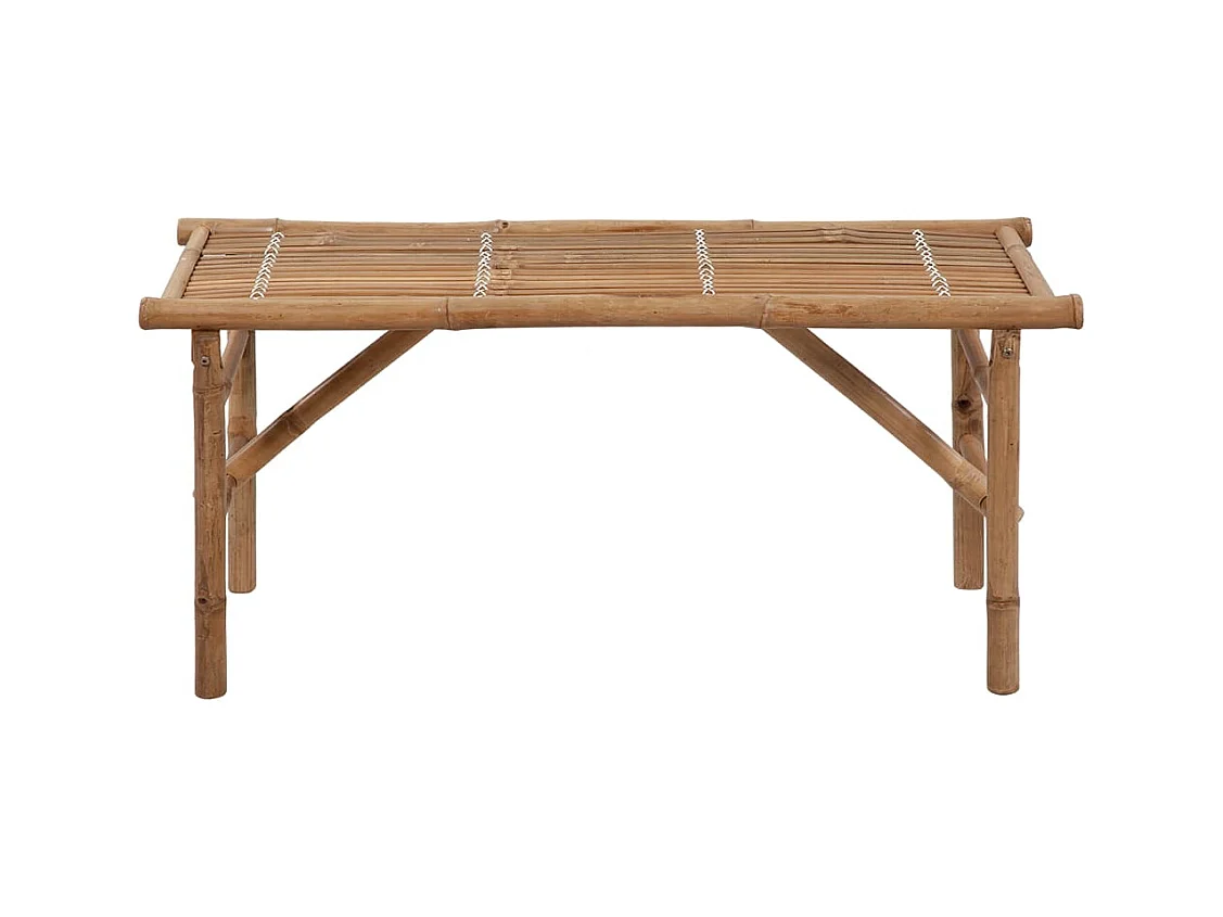 Tuinbank inklapbaar met kussen 118 cm bamboe NL236039