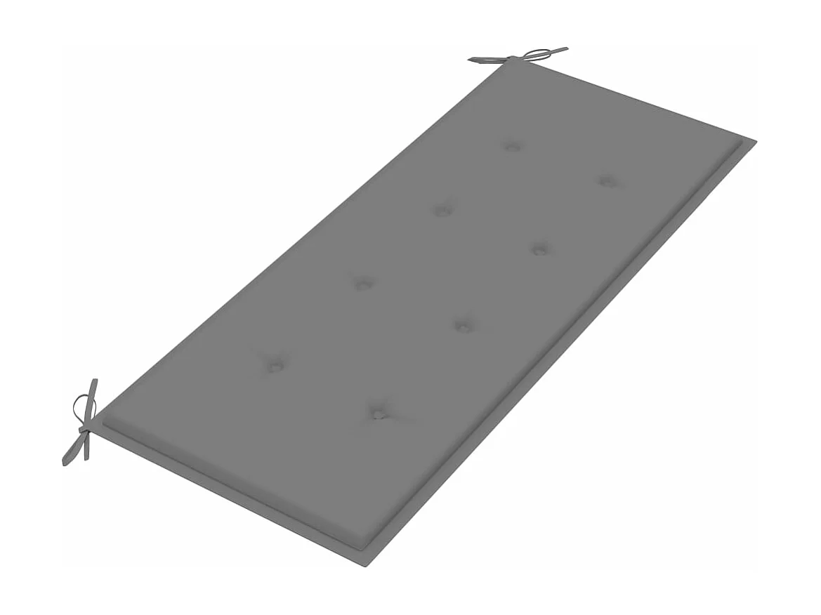 Banc de jardin pliable avec coussin 118 cm Bambou REO94100