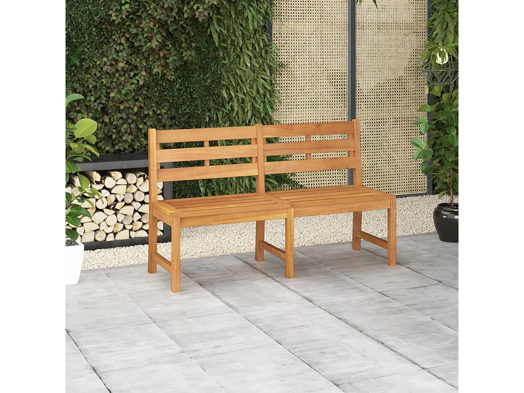 Banc de jardin 150 cm Bois de teck massif REO32357