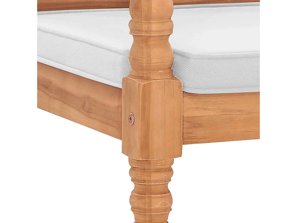 Banco Batávia com almofadões 120 cm teca PT922131