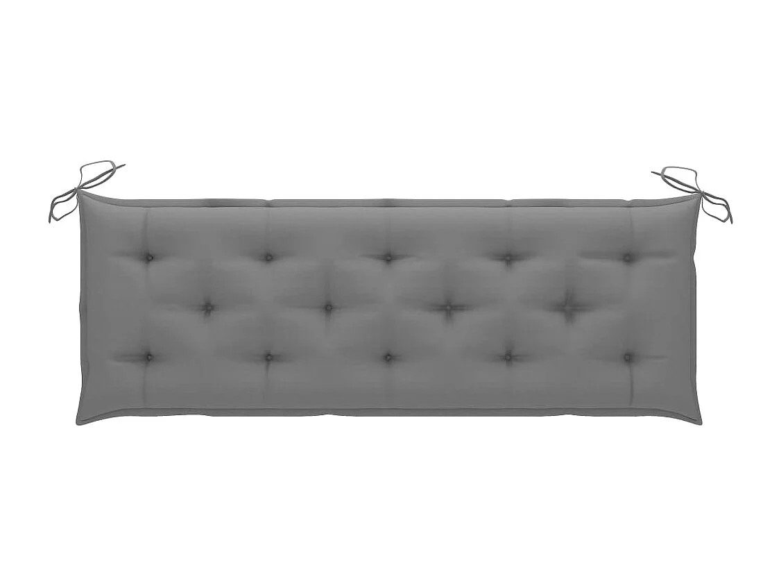 Banco de jardim empilhável c/ almofadão 159 cm teca maciça PT337854