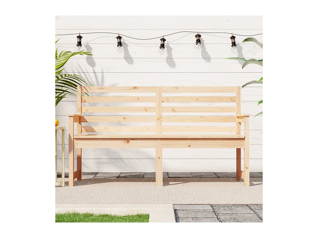 Banc de jardin 159,5x48x91,5 cm bois massif de pin REO60302