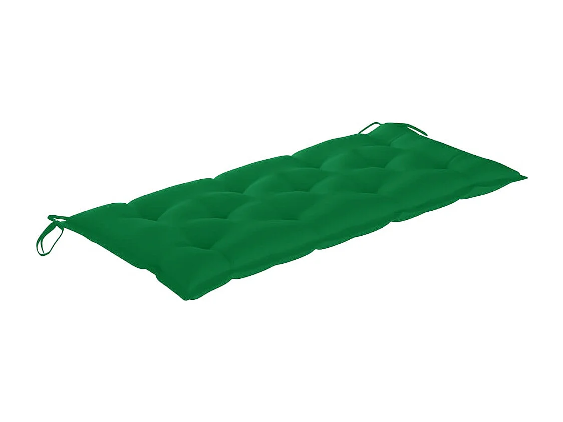 Banco de jardín plegable con cojín bambú 118 cm ES60733