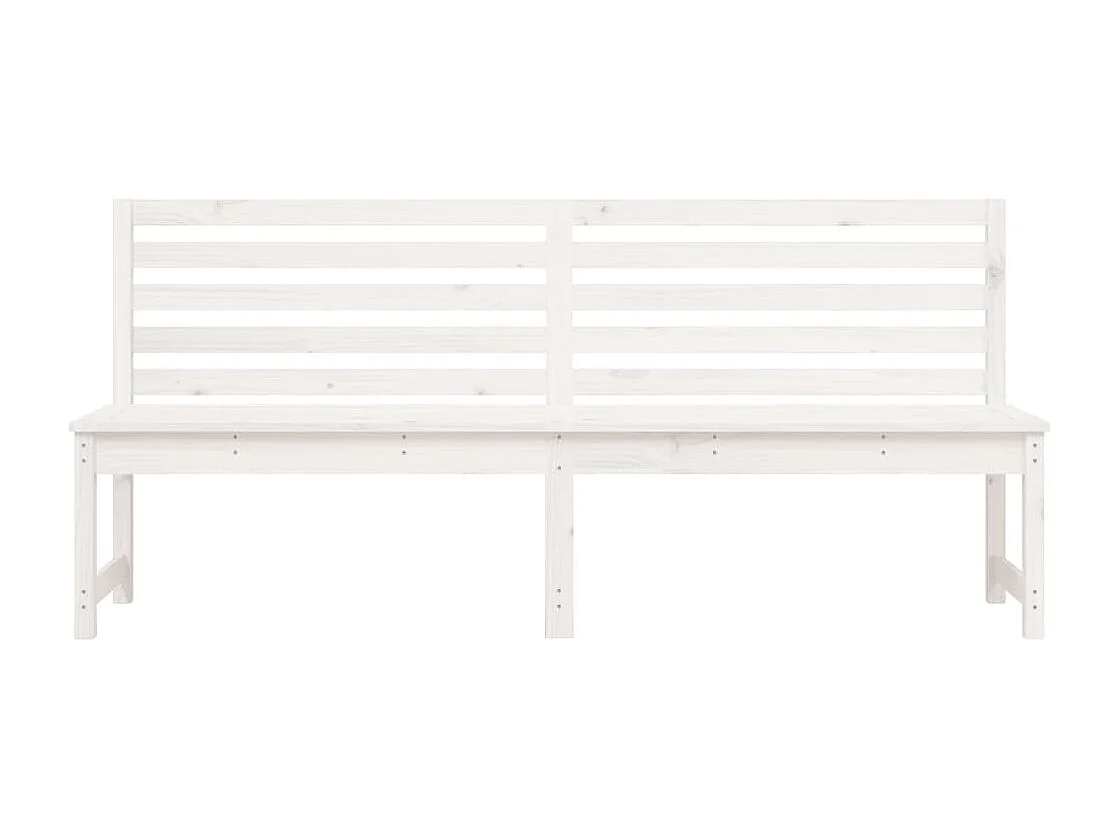 Tuinbank 201,5 cm massief grenenhout wit NL636910