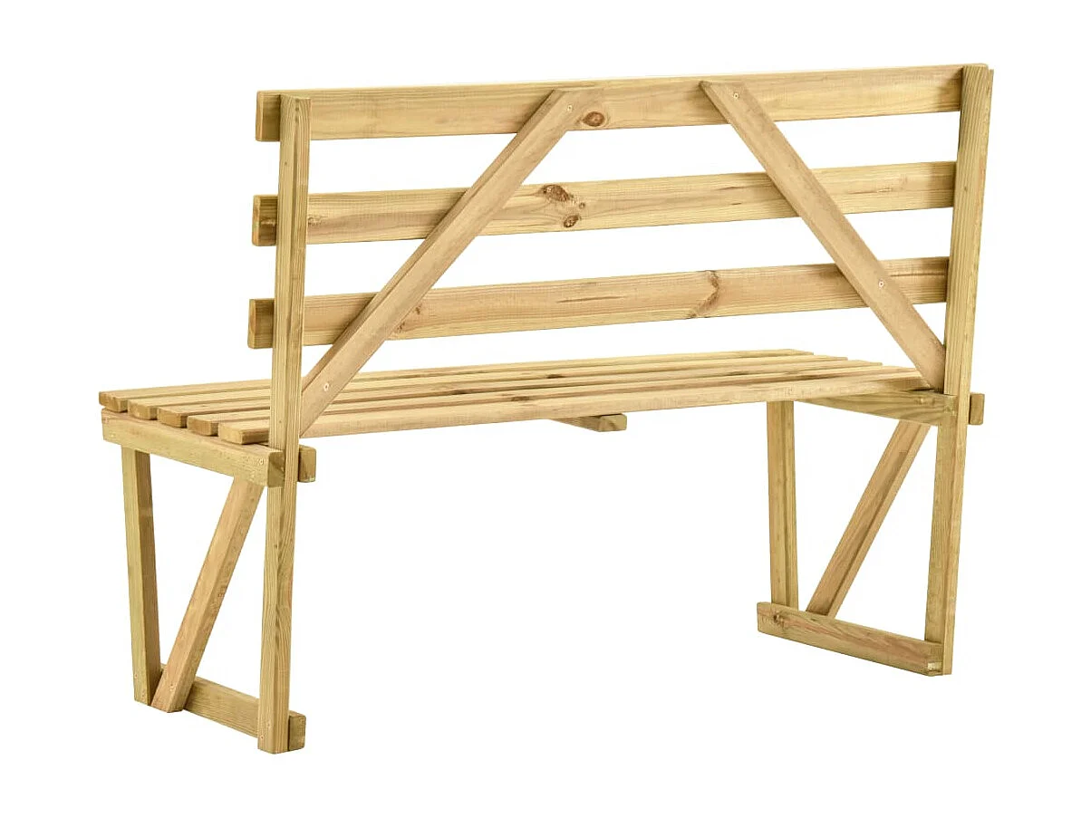 Tuinbank 120 cm geïmpregneerd grenenhout NL628305