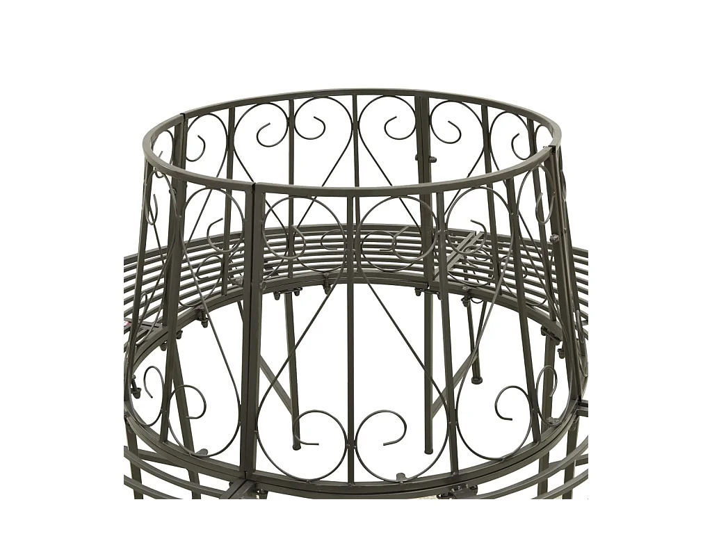 Banc circulaire de jardin 160 cm Acier REO72794