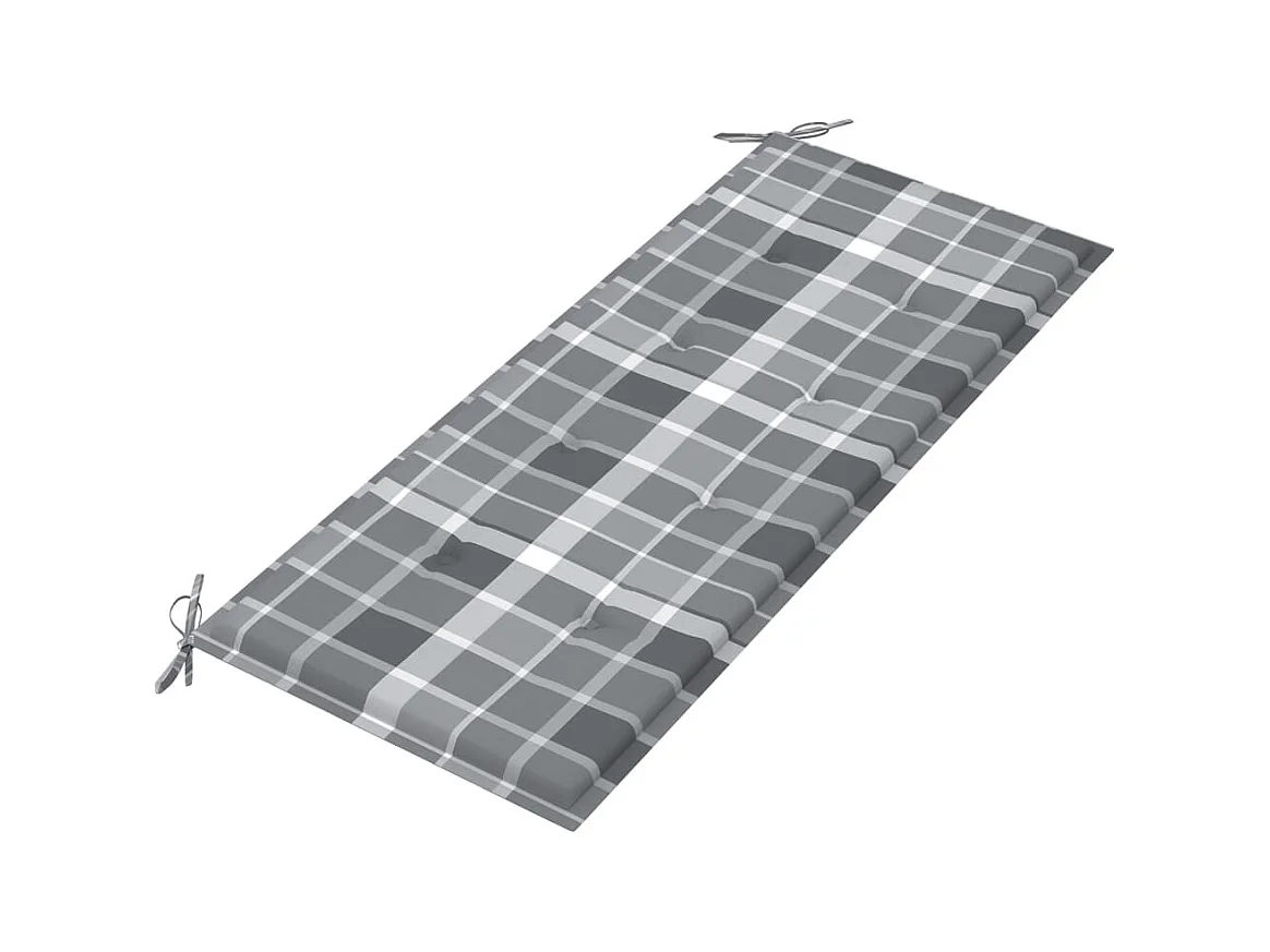Tuinbank inklapbaar met kussen 118 cm bamboe NL547430