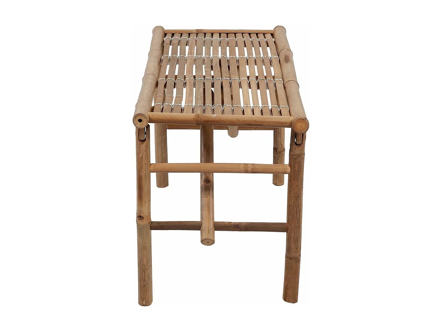 Tuinbank inklapbaar met kussen 118 cm bamboe NL547430