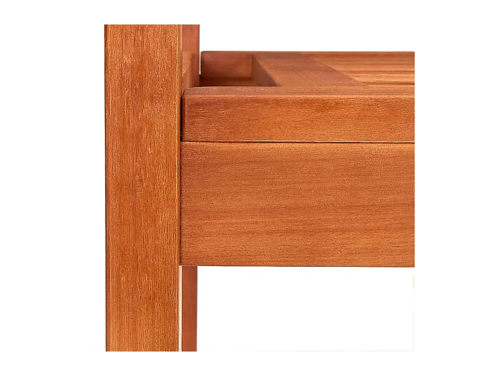 Banc de jardin 2 places 120 cm Bois d'eucalyptus solide REO20718