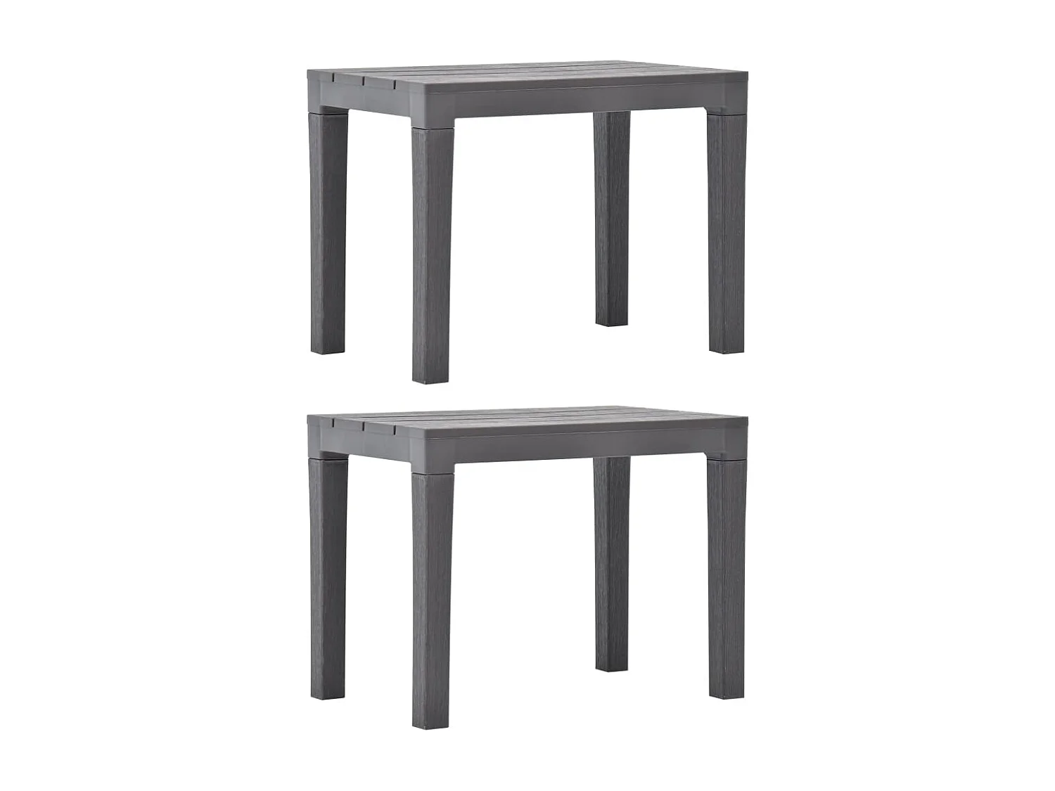 Bancs de jardin 2 pcs Moka Plastique REO21245