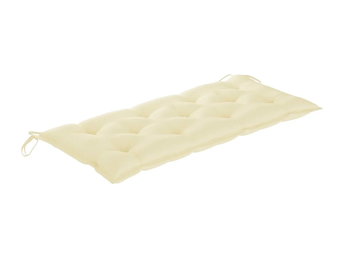 Banc de jardin pliable avec coussin 118 cm Bambou REO12400