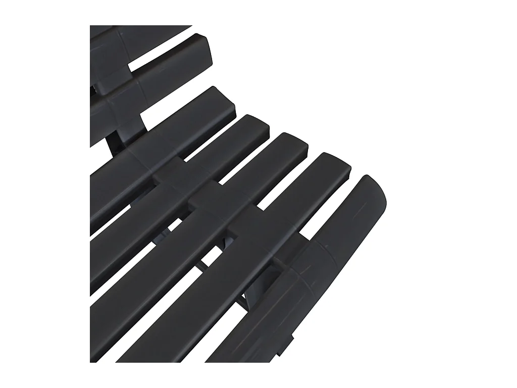 Tuinbank 145,5 cm kunststof antraciet NL296966